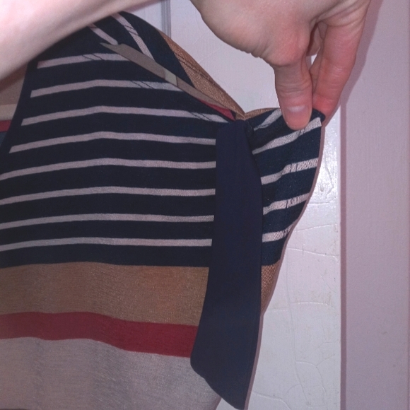 Women's Tutta Bella Striped Maternity Blouse 1X - Picture 6 of 6